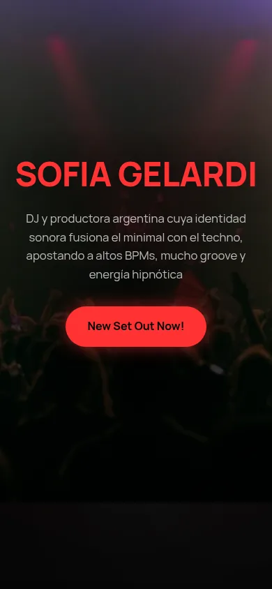 Captura real del PressKit de Sofia Gelardi